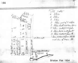Bristow, Indiana Plat Map 1904