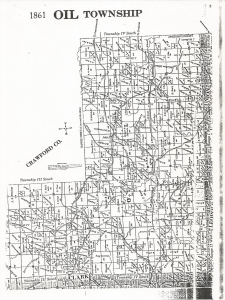 Oil Township Map 1861