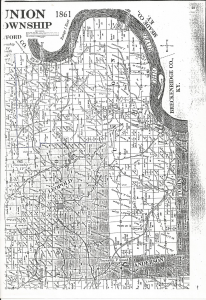 Union Twp map plat 1861