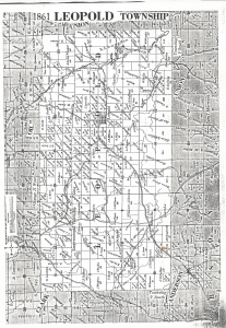 Leopold twp plat map 1861